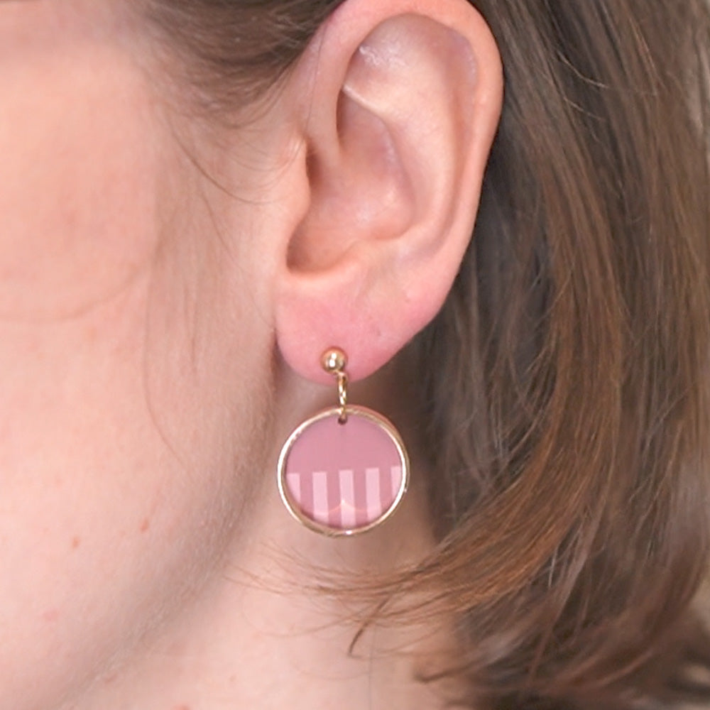 Ohrringe Gold Split Circle