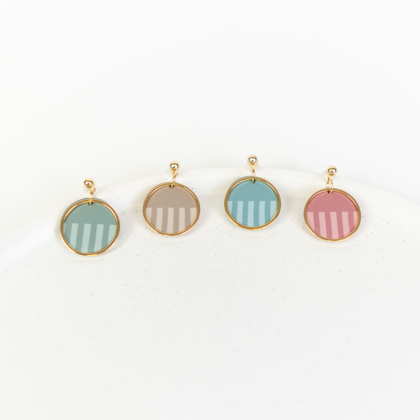Ohrringe Gold Split Circle