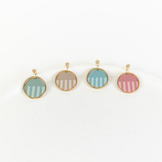 Ohrringe Gold Split Circle