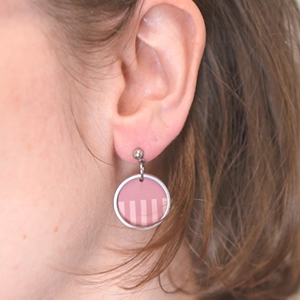 Ohrringe Silber Split Circle